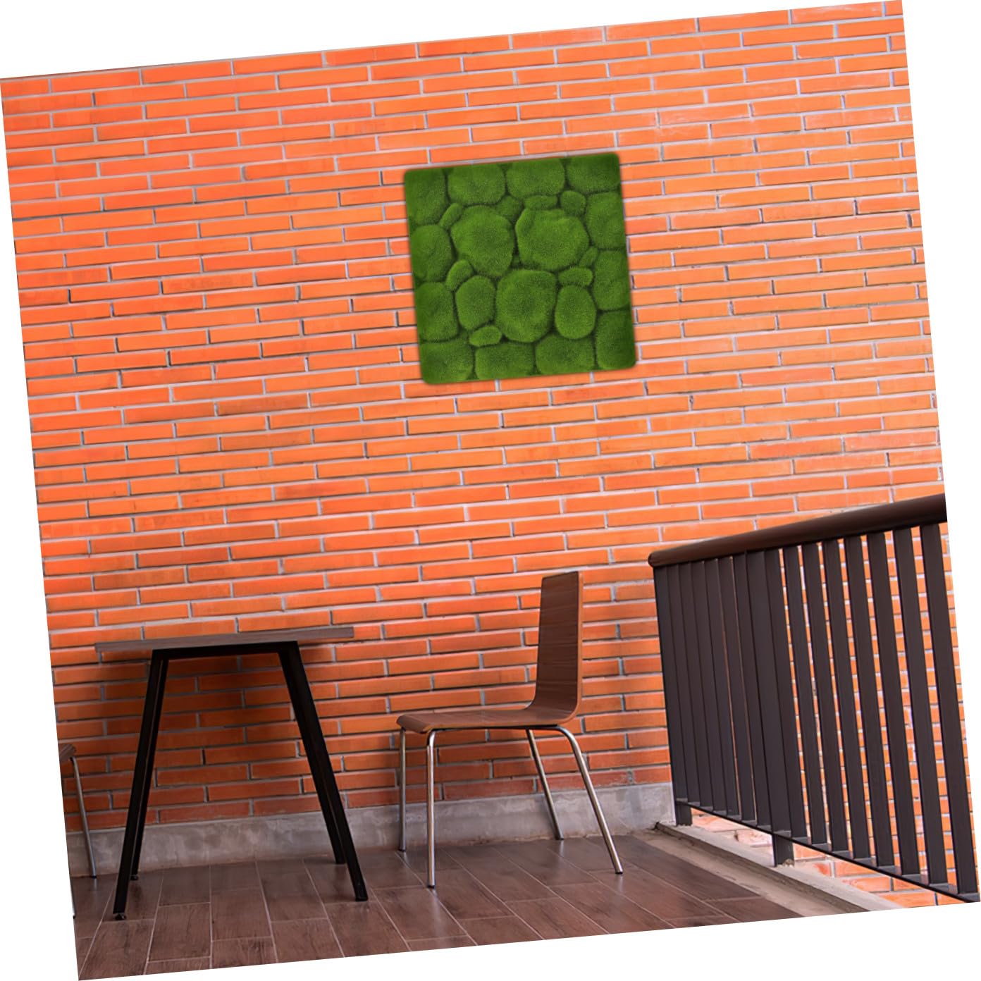 Homoyoyo Künstliche Moosplatte Wanddekoration 30x30cm Simulierter Moosschaum für Zuhause Büro Innen und Außendeko