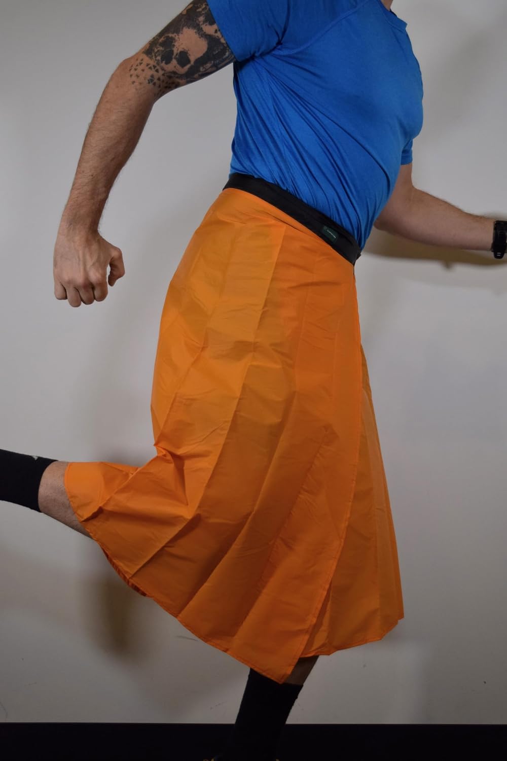 Rain Kilt/Rain Skirt in Tangerine Color, One Size fits Most, Unisex Outerwear and raingear