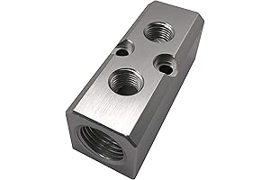 Airline Splitter: 2 Way Pneumatic Manifold Air Distribution Block
