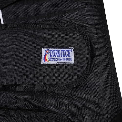 Miniatura 3 de Dura-Tech Botas de envío de caballos con forro polar  Tamaño mediano  Color negro  Cobertura completa de las piernas, resistente 600D Ripstop, forro