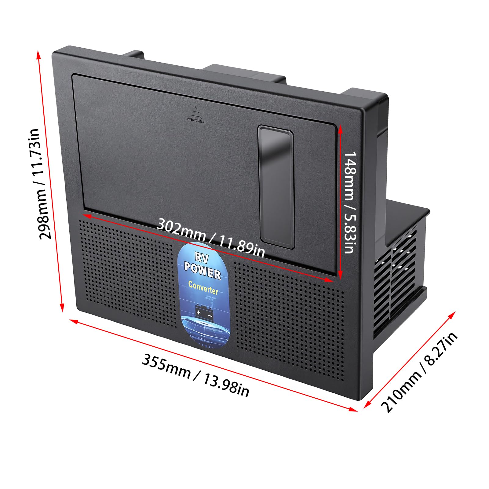 Tbest Convertisseur Chargeur pour Camping Car, Chargeur Intelligent 3