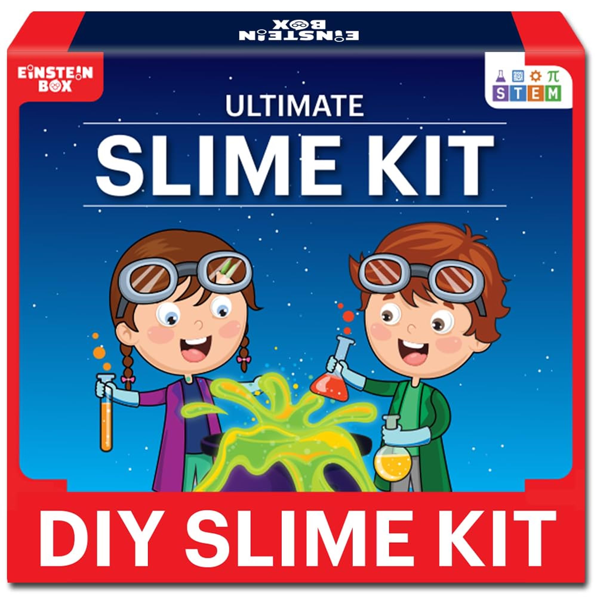 EINSTEIN BOX Ultimate Slime Kit and Slime Set for Boys & Girls | Slime for Kids | Toys & Gifts for Kids | Monster, Unicorn, Ice-Cream, Crystal Slime Kit | Birthday Gifts and Toys for Boys and Girls