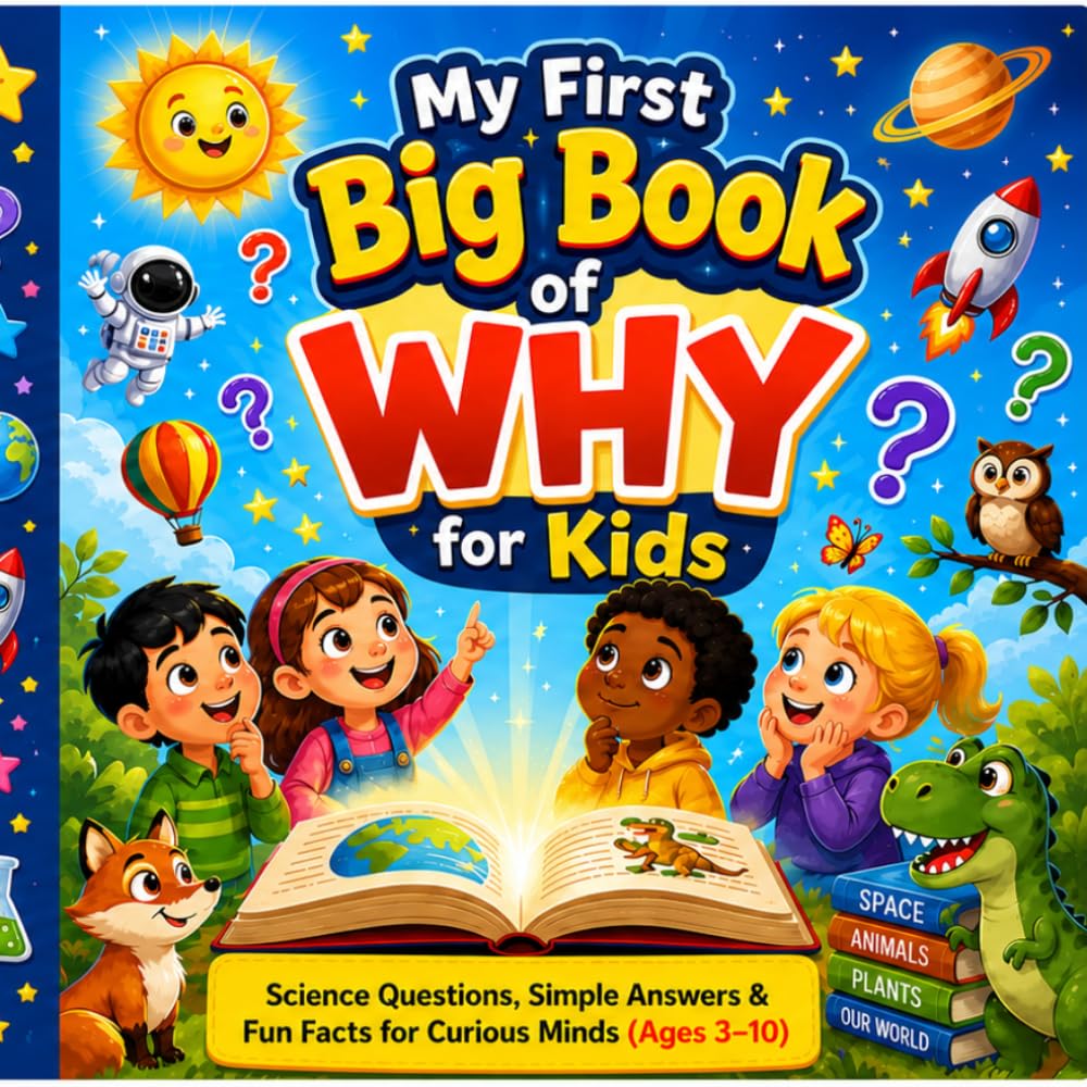 My First Big Book of WHY for Kids | Curious Questions & Simple Answers with Fun Facts (Ages 3–10): Science Questions, Simple Answers & Fun Facts for ... (My First Big Book of Questions for Kids)