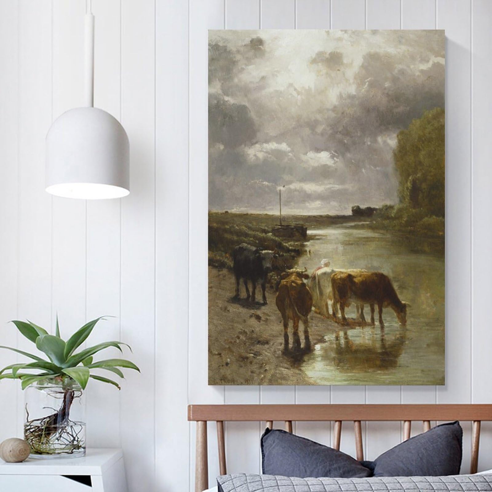 Amazon.co.jp: Constant Troyonコンスタン・トロワイヨン《水を飲む牛