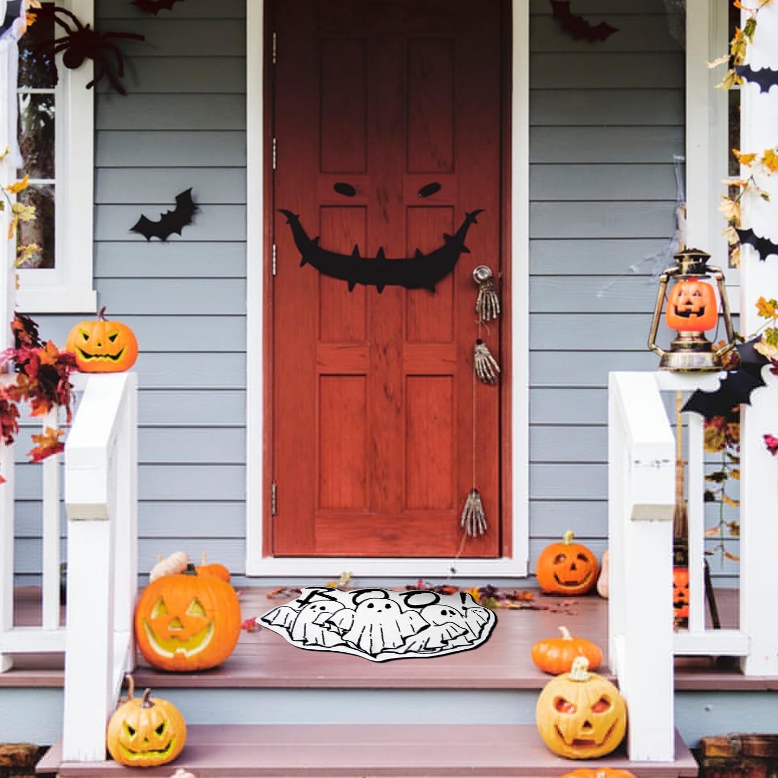 Generico Tappeto da bagno di Halloween | Mat di non Slip SuperAbsorbent | Casa da cucina per decorazioni per il bagno | Felpudo morbido sicuro per bambini e anziani