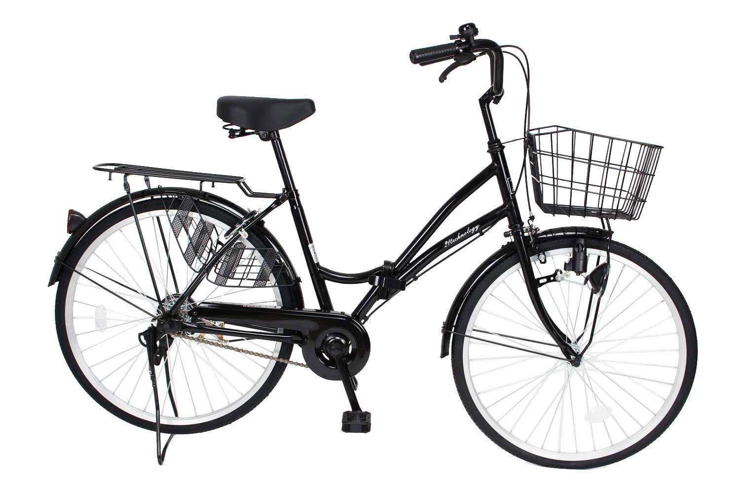 Amazon | 21Technology 折りたたみママチャリ (24インチ) 自転車