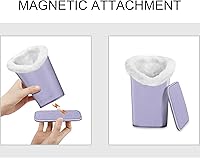 Vista 59 de Fintie Soporte para anteojos forrado de felpa con base magnética, estuche de cuero vegano prémium para lentes