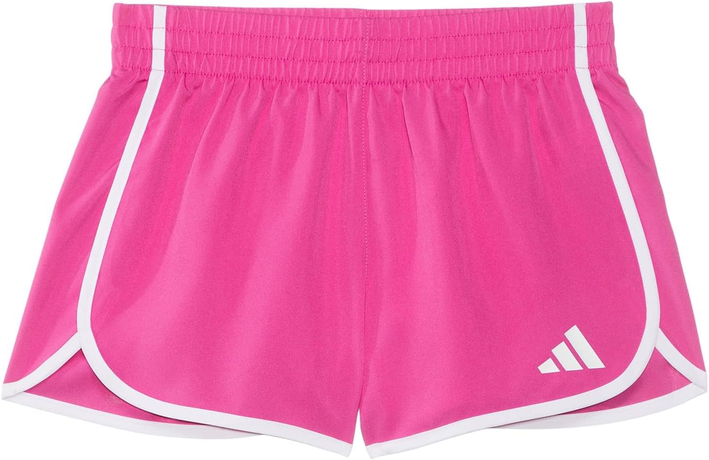 adidas Girls Elastic Waistband Retro Woven Gym Shorts