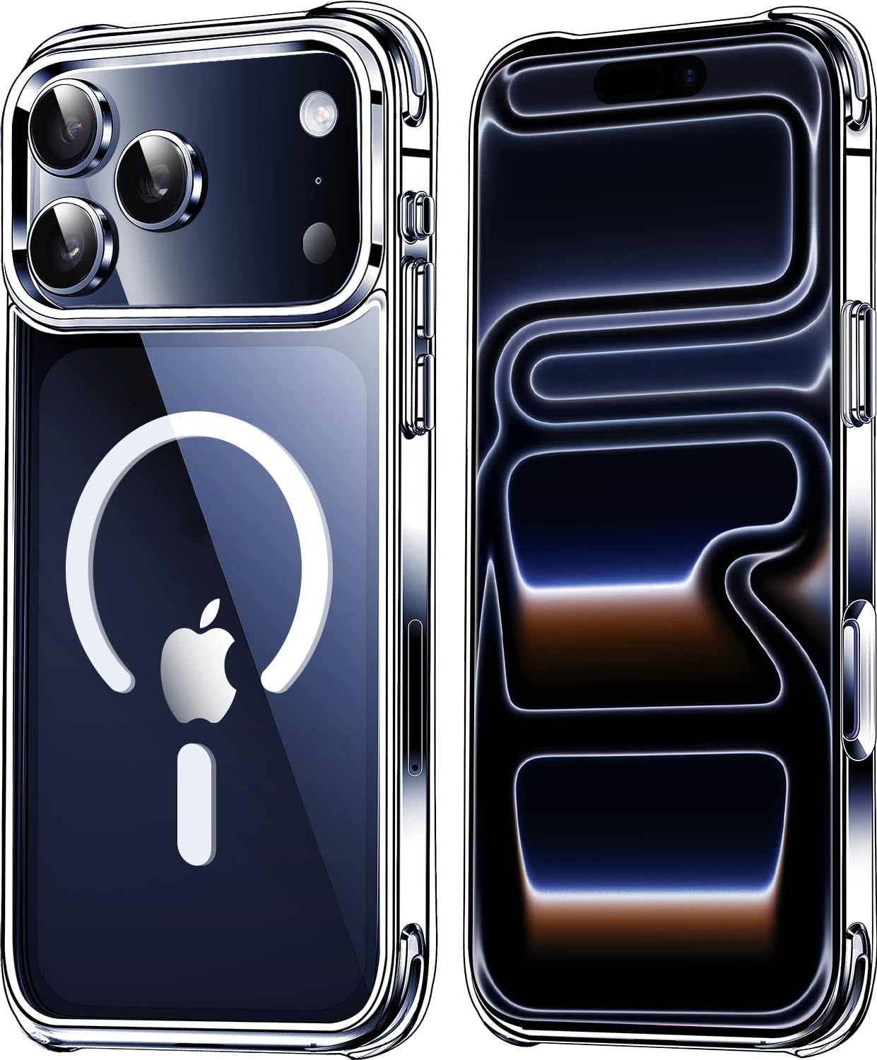 Amazon.com: Mkeke Magnetic for iPhone 17 Pro Max Case Clear