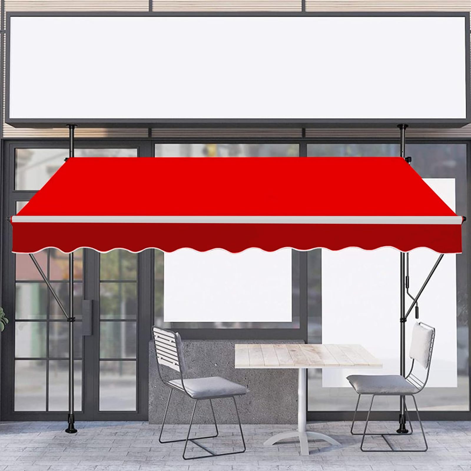 Parasol retráctil Aw de repuesto para ventanas, puertas, terrazas y jardines, protección UV y fácil instalación