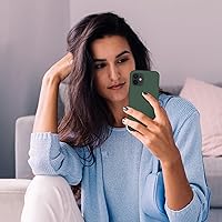 Vista 7 de Cordking Designed for iPhone 12 Case, Designed for iPhone 12 Pro Case, Silicone Shockproof Phone Case with [Soft Anti-Scratch Microfiber Lining] 6.1