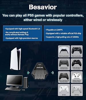 み*ゆ様 Besavior P5Mate Pro アダプター Besavior P5Mate 2024 PS5 Gaming Converter Adapter P5 Mate NEW from