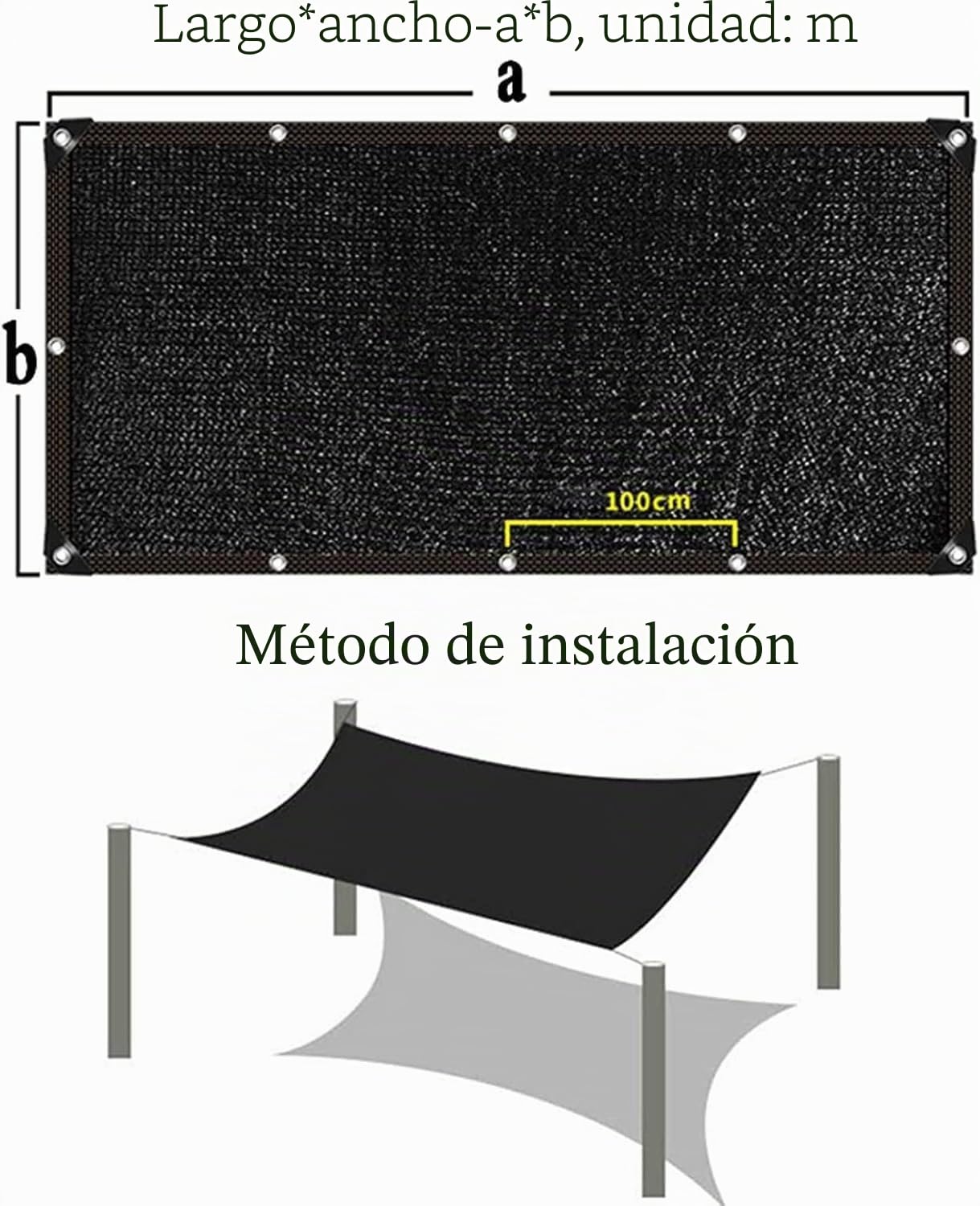 Red de Sombra para Exteriores,Malla Sombreadora Anti-UV 95% Malla de Ocultación Anti Âge Toldo Vela de Sombra Marrón Transpirable Refrigeración Exteriores Terrazas (4x10m)