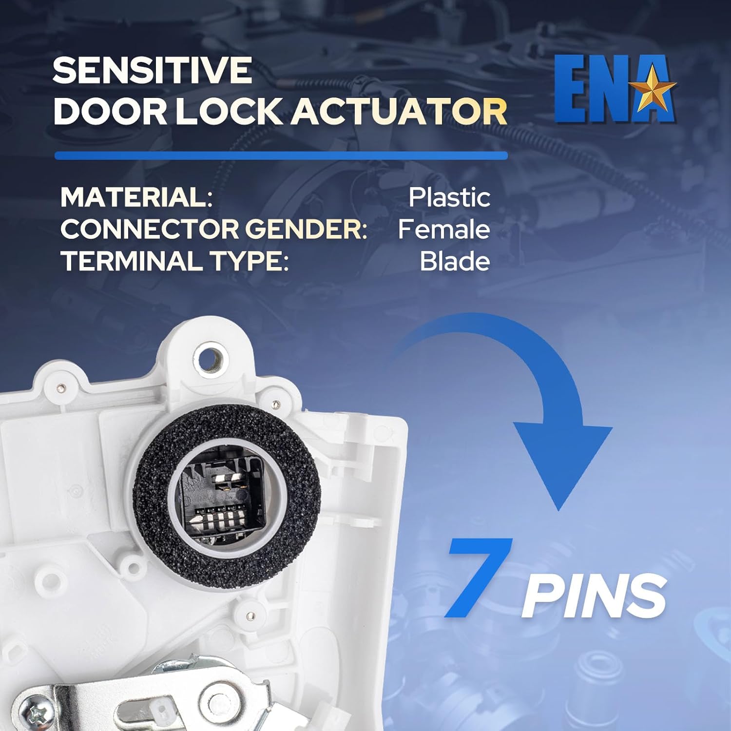 ENA Power Door Lock Latch Actuator Assembly Rear Left Driver Side Compatible with Honda CRV 2007 2008 2009 2010 2011 Replacement for 72650SWAA01 937-567 937567 DLA1001 SKDLA1001 HA0816513 A26850007