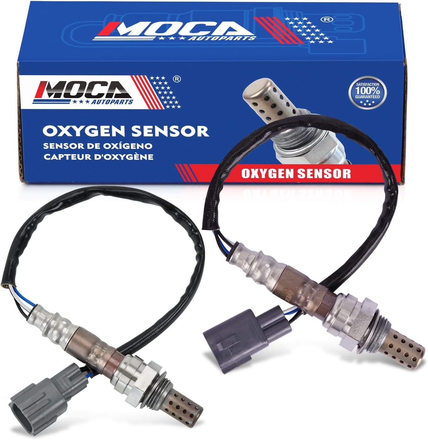 MOCA 2 Pcs Downstream Oxygen Sensors Fit 2002-2006 for Toyota Camry 3.0L & 2004-2006 for Lexus ES330 3.3L & 2004-2008 for Toyota Solara 3.3L & 2002-2003 for Lexus ES300 3.0L