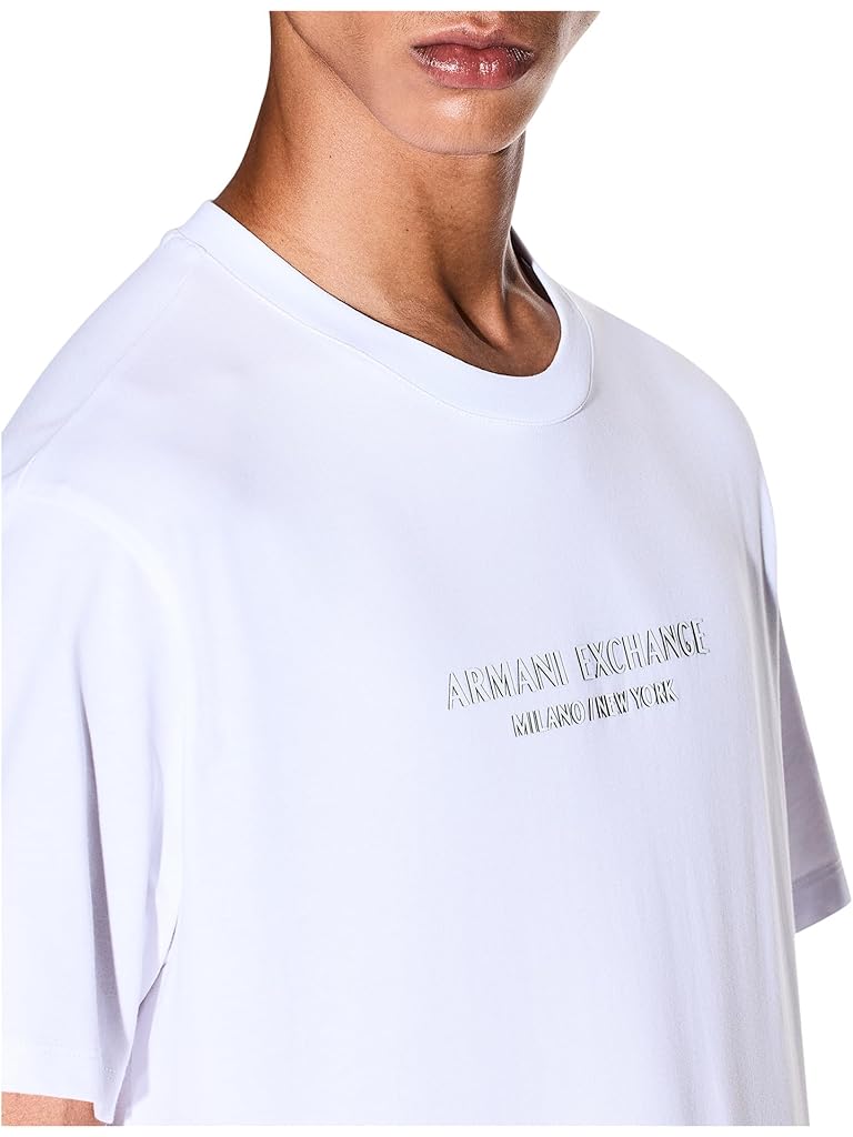 White Armani Exchange Milano/New York Logo T-shirt