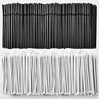 Vista 9 de ALINK Paquete de 100 pajitas flexibles negras para beber, pajitas flexibles de plástico desechables, 7.75 x 0.23 pulgadas