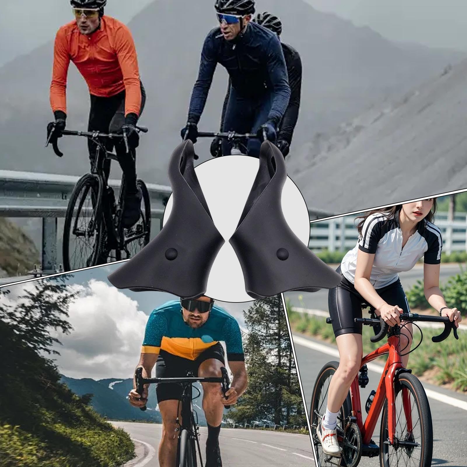 Copertura per del cambio del freno, in silicone flessibile, per del cambio della bicicletta, impugnatura antiscivolo per manubrio, protezione morbida per leve del freno della bicicletta
