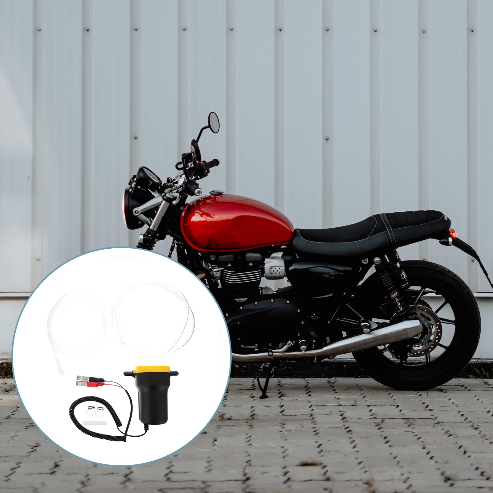 Zerodeko Pompa Elettrica di Travaso Olio 12v 60w in Rame Autentico Nera