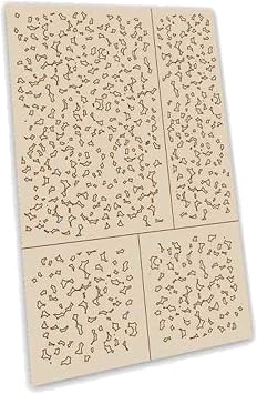 Green Stuff World for Models and Miniatures Self-Adhesive Stencils - Ambush Disc Camo 10739