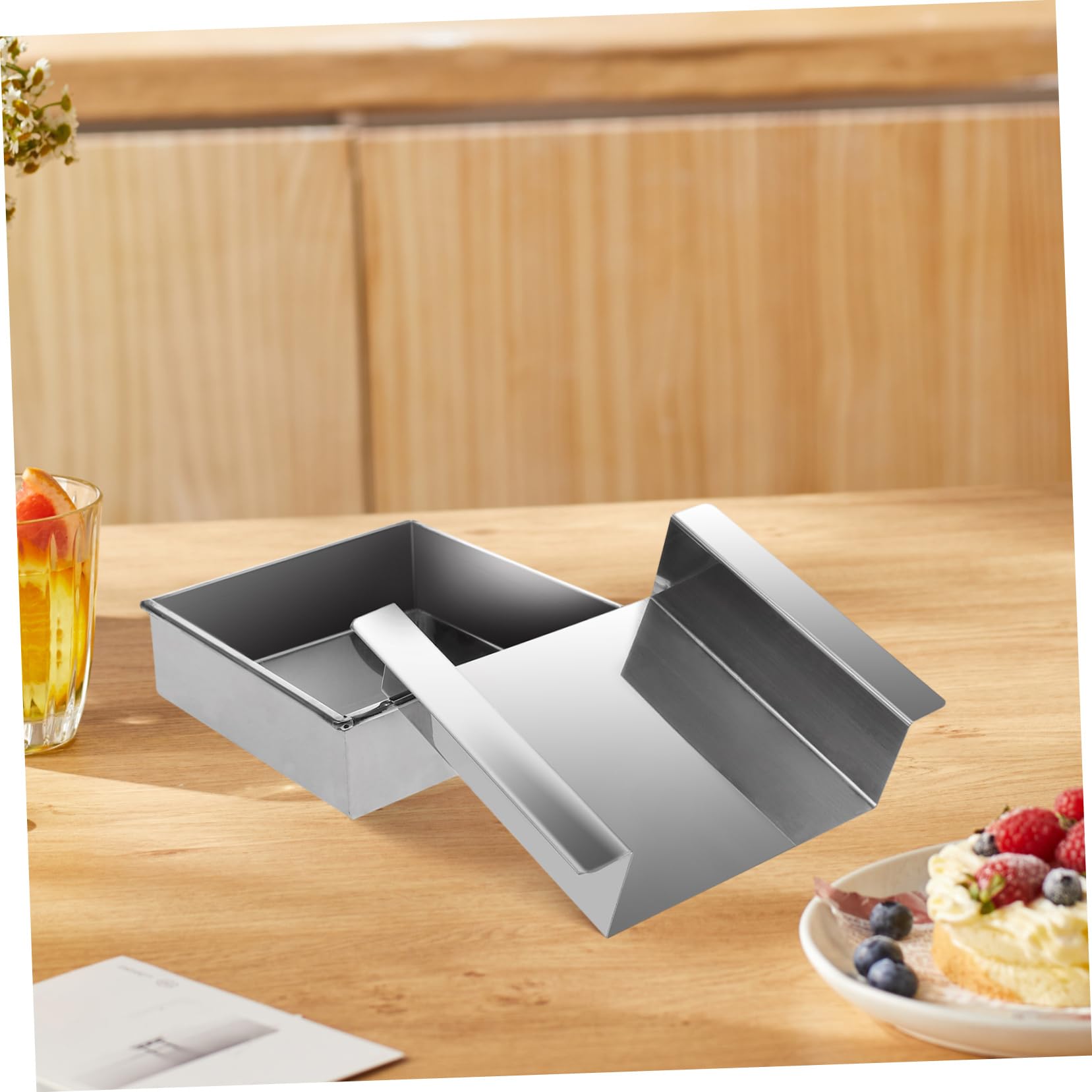 Stampo per Tofu Giapponese in Acciaio Inossidabile, Argento | Strumento da Cucina, Design Elegante, Lavabile Facilità, per Preparazioni Casalinghe