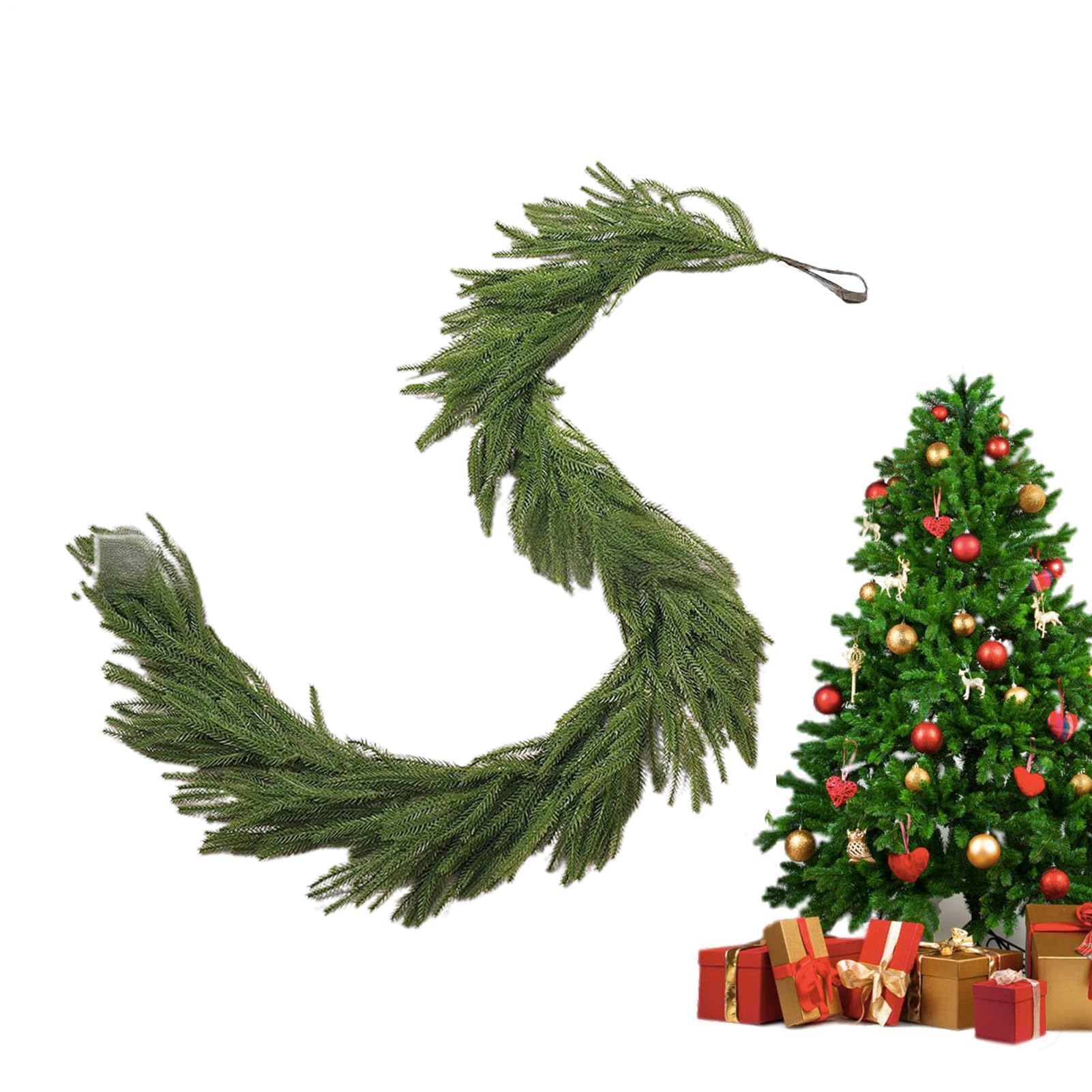 Couronne de Noël et guirlande artificielle, le cadeau idéal pour décorer la maison