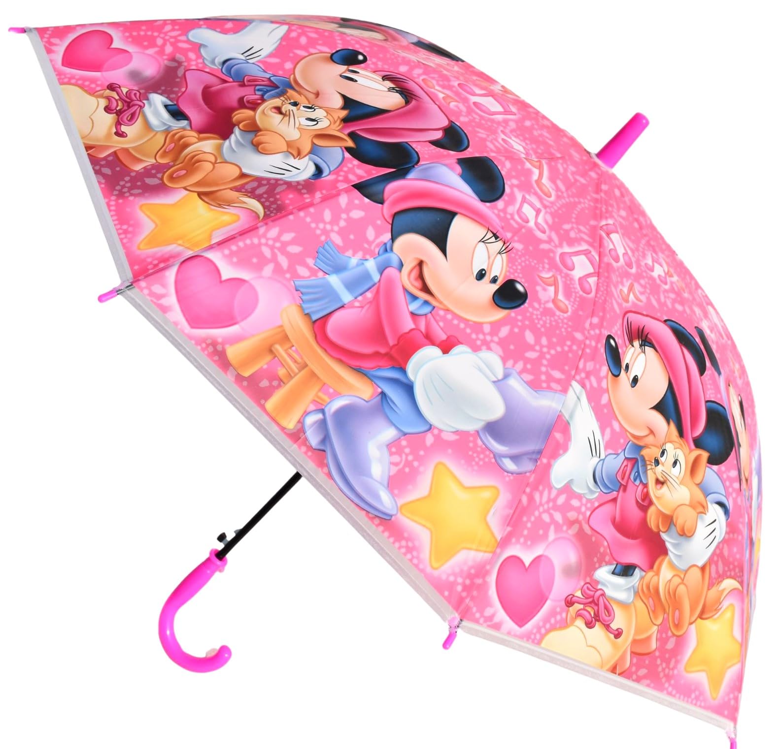 chaatewala ™ Minnie Mouse Umbrella for Children, Cartoon Umbrella for Boys and Girls, Mickey Minnie mouse print umbrella For Rain Chaata for Girls-picture-24
