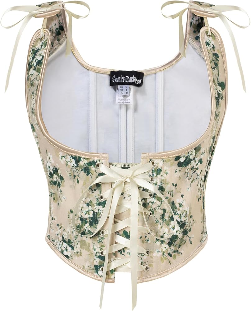 SCARLET DARKNESS Women's Vintage Corset Top Underbust