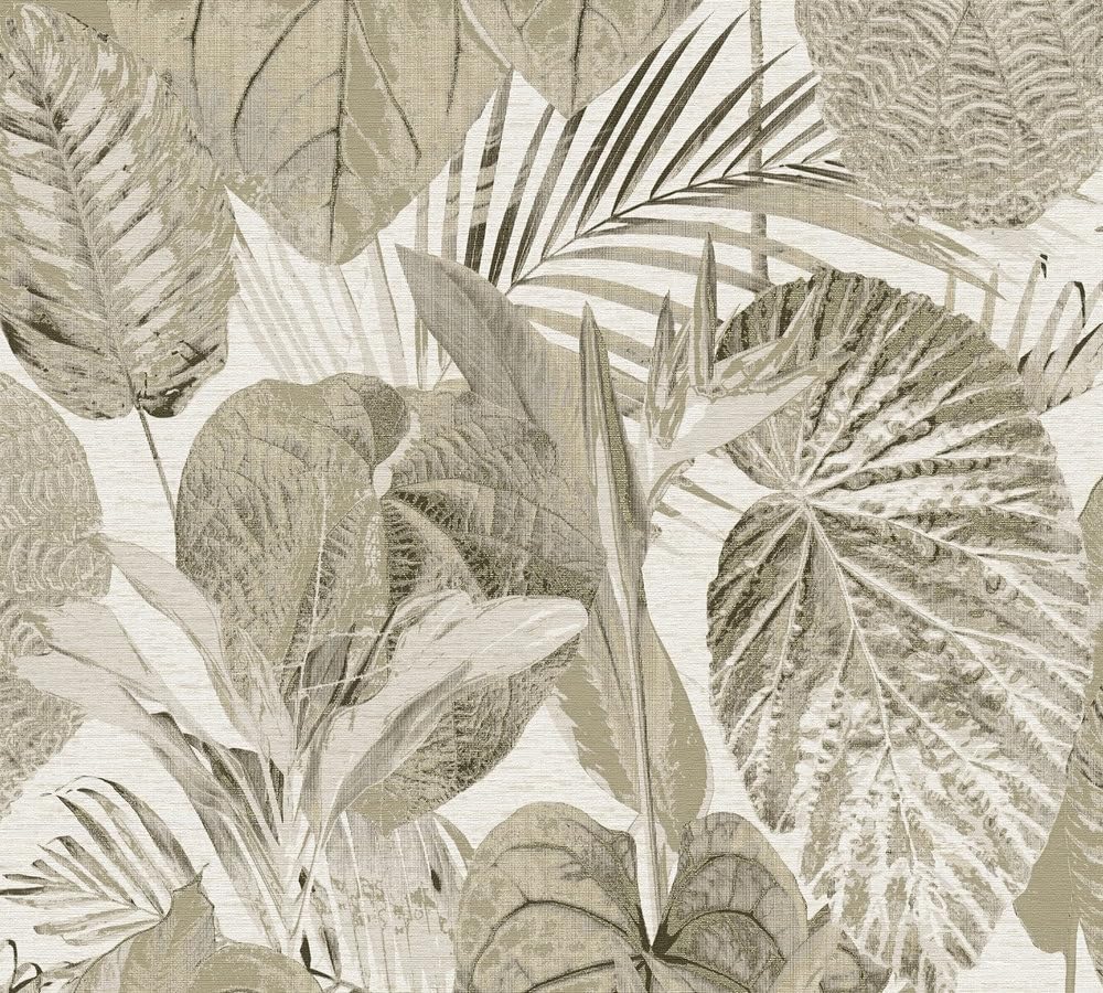 Tapete Salvatore Dschungel M1-No.10993 | Vlies | Beige | Taupe | Tadessi | 10,05 m x 0,53 m