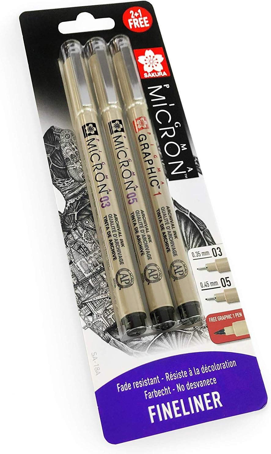 PIGMA Micron Pen (Cool Gray) - Le Art Shop, micron pen