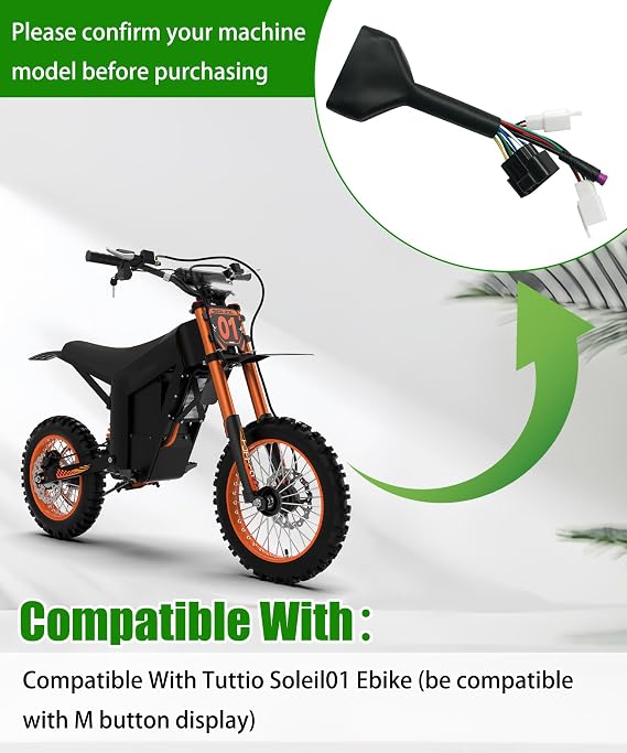 Ebike Controller Main Line | Fits for Tuttio Soleil01 Ebike Controller Wire Harness Assembly (Be Compatible With M Button Display)