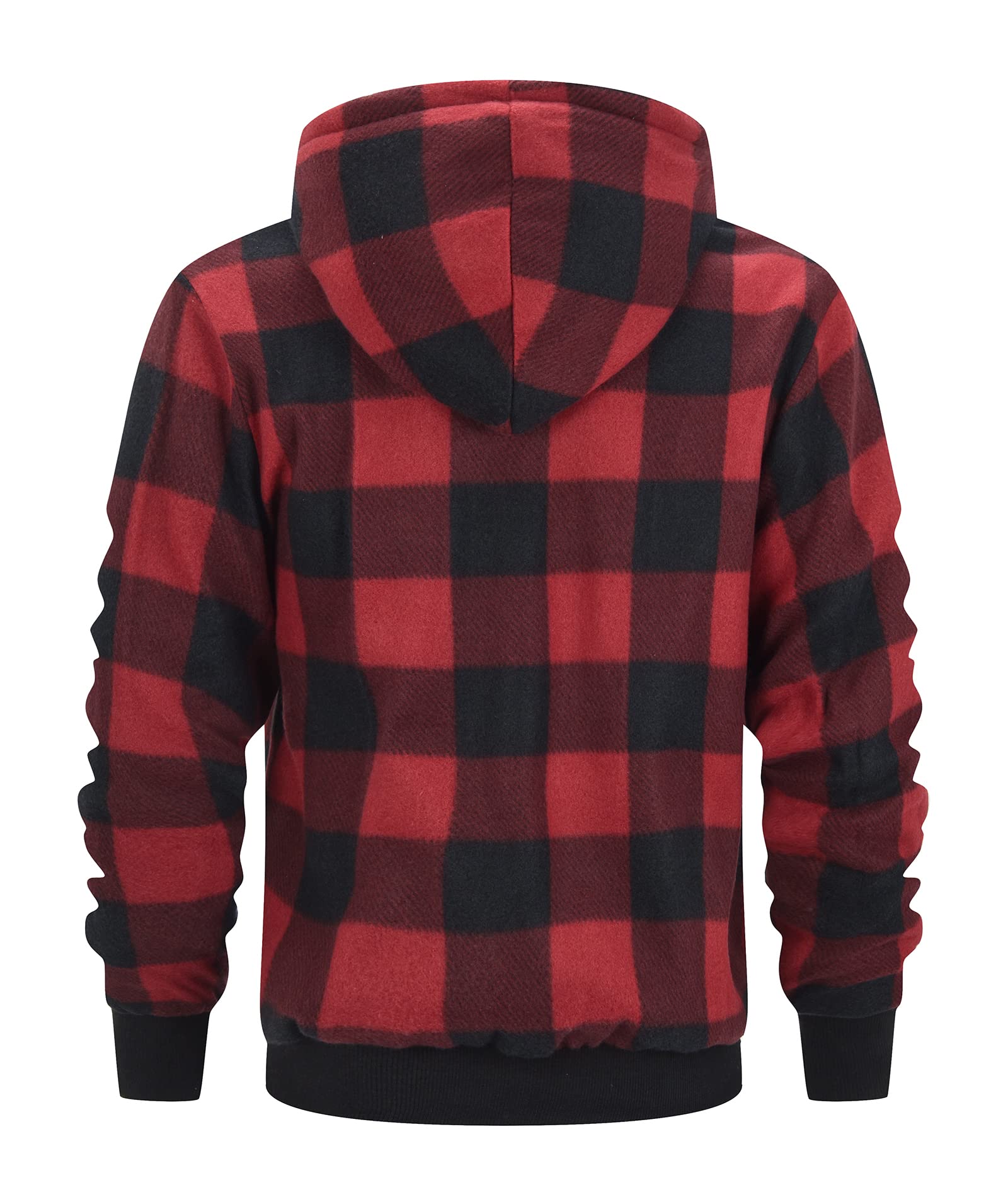 geeksport geeksport geeksport geeksport Felpa da Uomo con Cappuccio e Full Zip Fleece Hoodies for Men Sportive Inverno