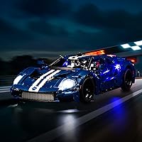 Vista 3 de Kit de luces mejorado compatible con el modelo de auto Lego Technic Ford GT 2022 42154, decoración de luces compatible con 42154 (modelo no incluido)