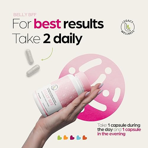 Miniatura 4 de BELLY BFF Suplemento probiótico – 40 mil millones de UFC diario apoyo complejo de salud intestinal – Astrágalo y Lactobacillus Acidophilus