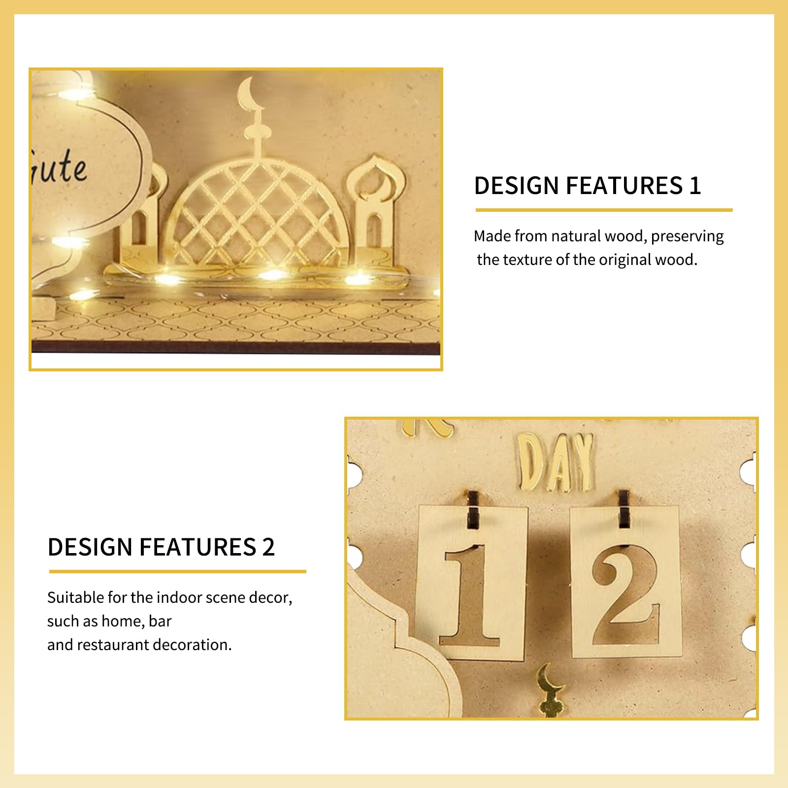 CALENDRIER DE RAMADAN DE LED Eid Mubarak Ramadan calendrier de l'avent CALENDRIER DE RAMADAN DE LED Eid Mubarak Ramadan calendrier de l'avent