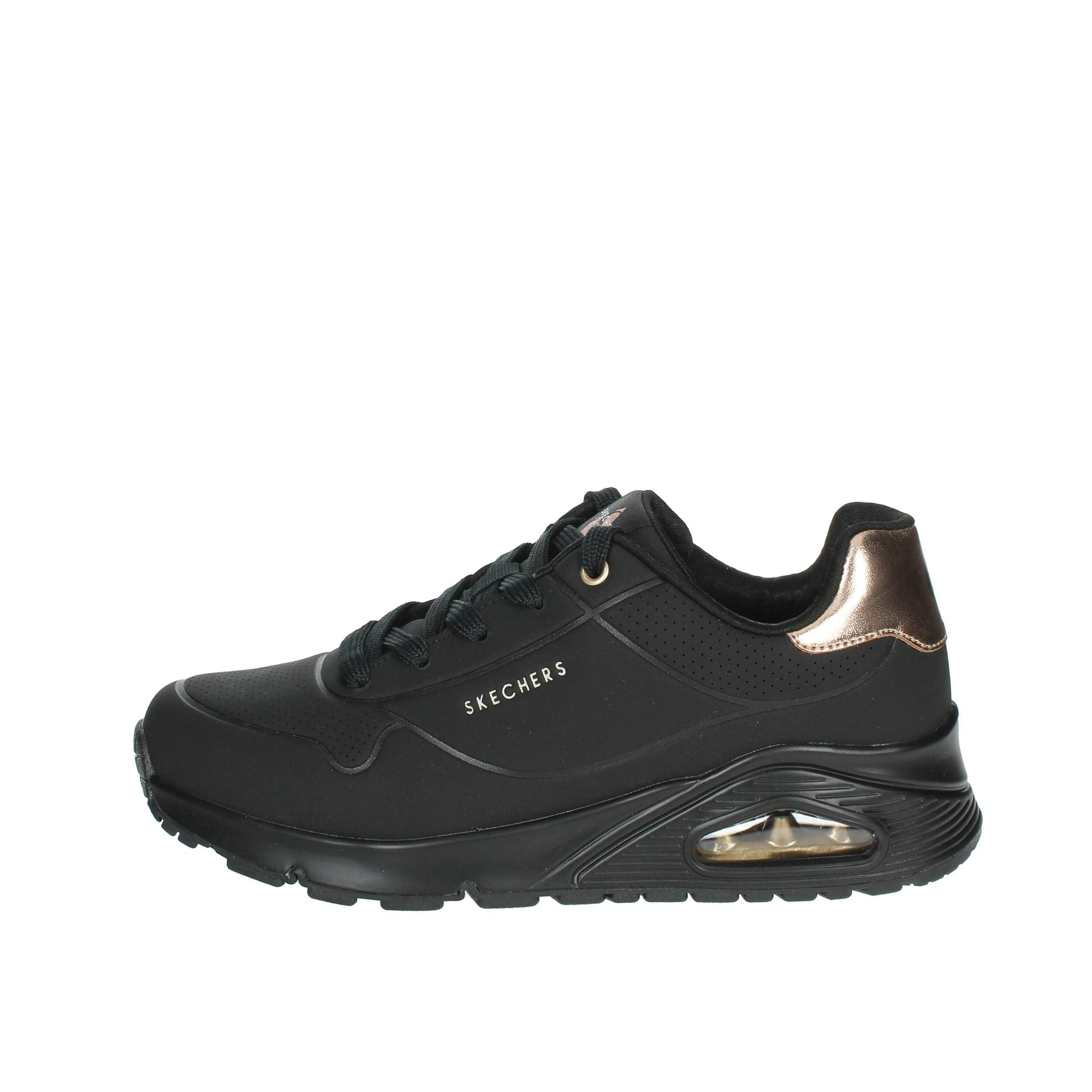 Skechers Uno Gen1 Shimmer Away, Scarpe sportive Bambine e ragazze, Black Synthetic Black Trim, 38 EU