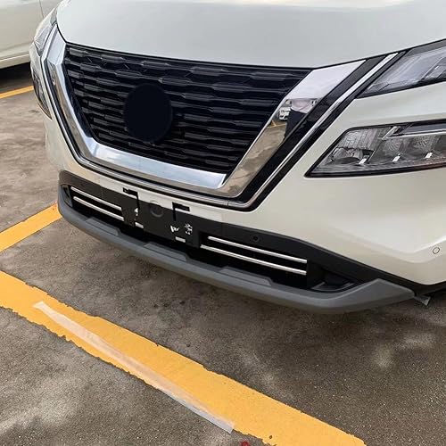 Miniatura 7 de Beautost Ajuste para Nissan New Rogue 2021 2022 2023 parrilla delantera inferior rejilla cubierta de malla