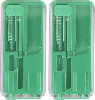 Cigarette Crushball Dispenser, 2 Pcs Crushball Dispenser Cigarette Explosion Beads Pushers Peppermint Cigarette Bursting Beads Pusher Box (Green)