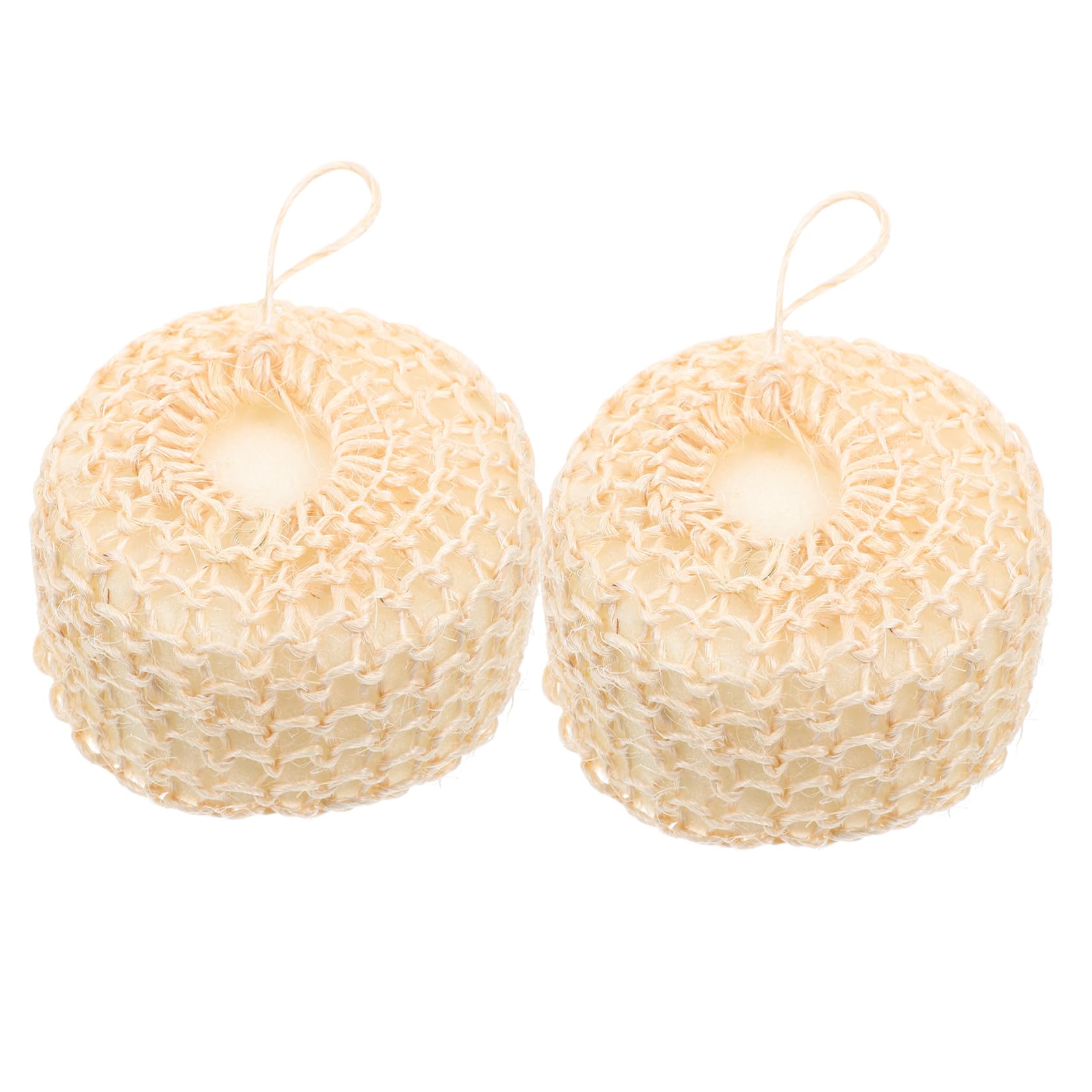 Beavorty 2Pcs Portable Shower Balls Bath Scrubber for Exfoliating Skin Convenient Body Scrubber for Home Travel Durable Easy to Clean