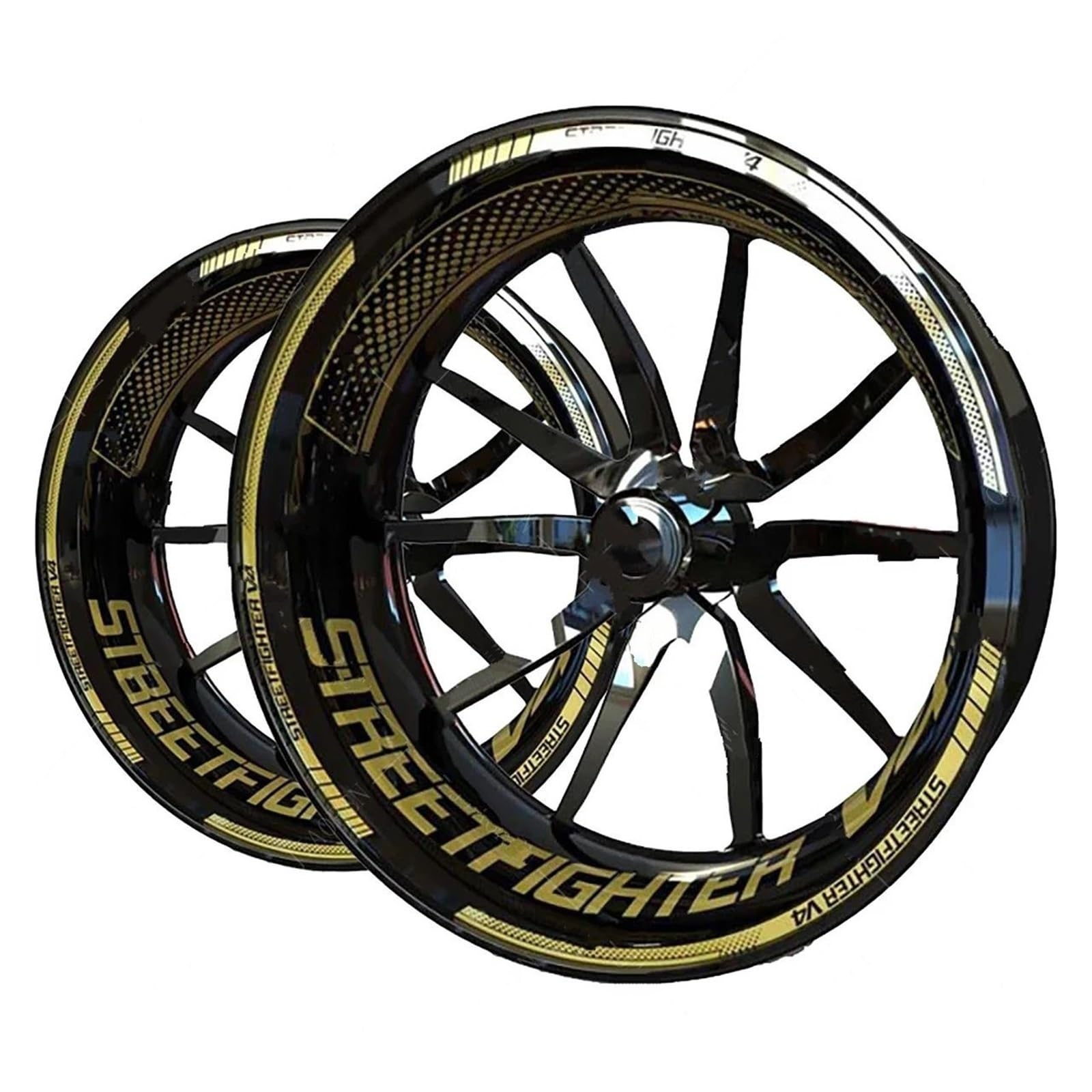 Motorcycle Reflective Wheel Stripe Sticker Set Waterproof Rim Decals for Ducati for Streetfighter V4