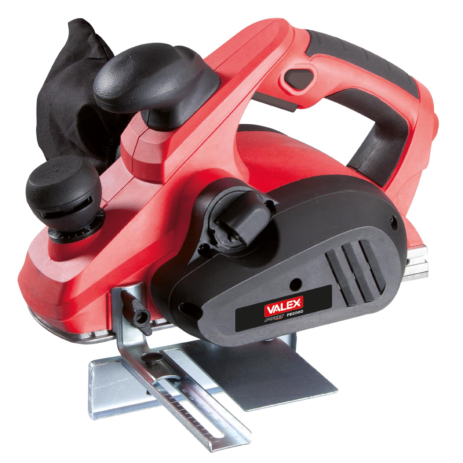 Valex Pialla Elettrica PE2000, 850W, pialletto per legno, 16500 giri/min, 2 lame reversibili, cinghia di trasmissione di ricambio e sacchetto aspirapolveri inclusi