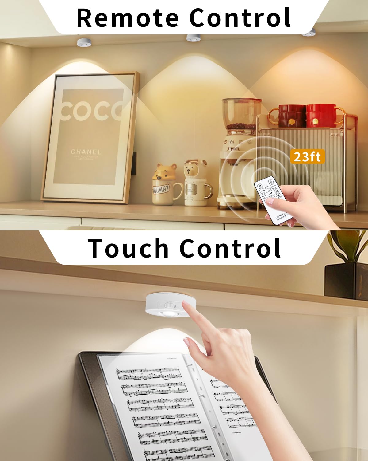 Luce Sottopensile LED Ricaricabile | Con Telecomando E Timer | 3000K/4000K/6500K | Magnetica - Foto 5