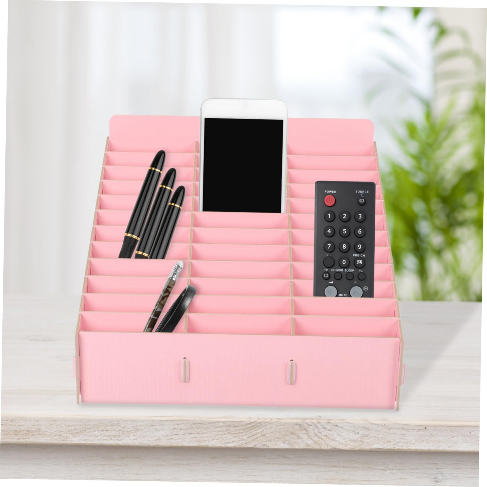 Levemolo Organizer da Scrivania in per Insegnanti Scatola Cellulari con Scomparti per Aula e Ufficio Contenitore Compatto per Oggetti e Accessori Design Resistente e