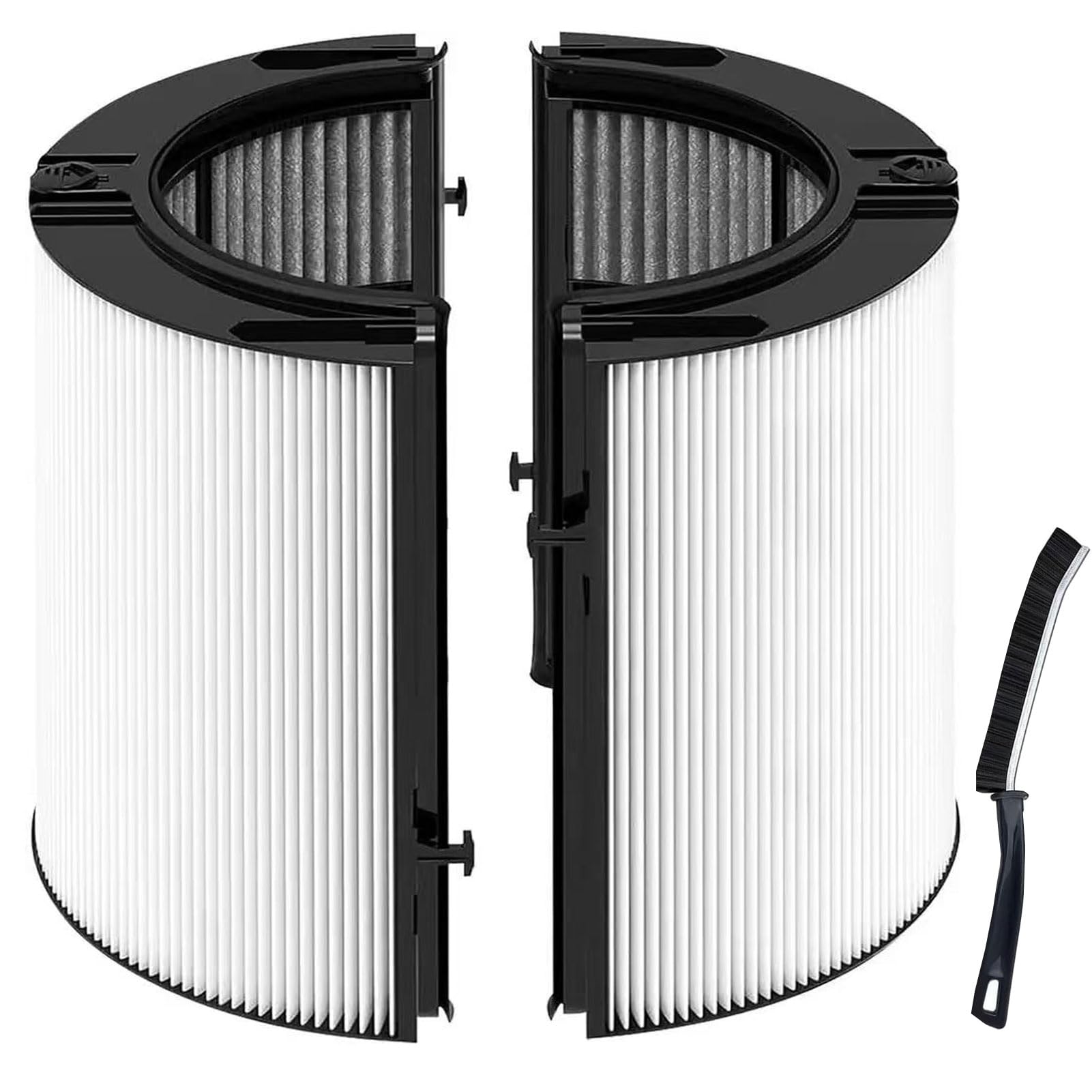 PH04 2 in 1 Replacement Filter Compatible with Dyson HP09 TP09 HP07 TP07 TP06 HP06 PH04 PH03 PH02 PH01 Air Purifiers,New Version H13 Grade HEPA + Activated Carbon Filter (Whilte)