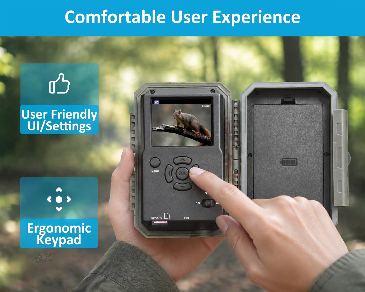 GardePro E5S Trail Camera - 48MP Wildlife Monitor -7 GardePro E5S Trail Camera - 48MP Wildlife Monitor -7