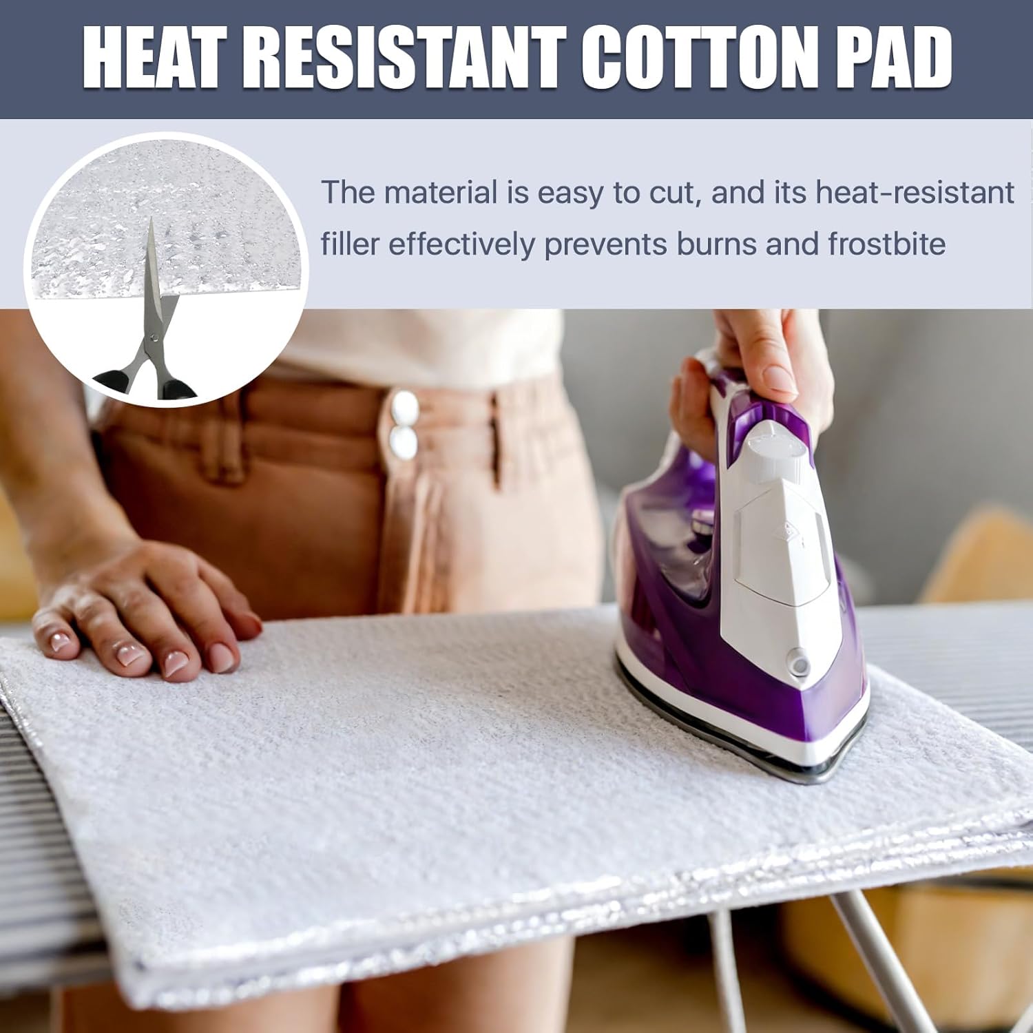 Lainballow 3 Pcs 36x45 Inch Heat Resistant Batting for Potholders, Insulating Thermal Lining Batting for Sewing, Soft Heat Reflective Fabric Quilting Fabric for Sewing Crafts Pot Holder Arts Place Mat
