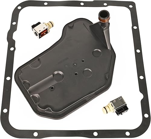 4L60E Solenoide de cambio A&B con kit de juntas de filtro de transmisión compatible con Buick Cadillac Chevy GMC Reemplaza 24230298 + 24208576