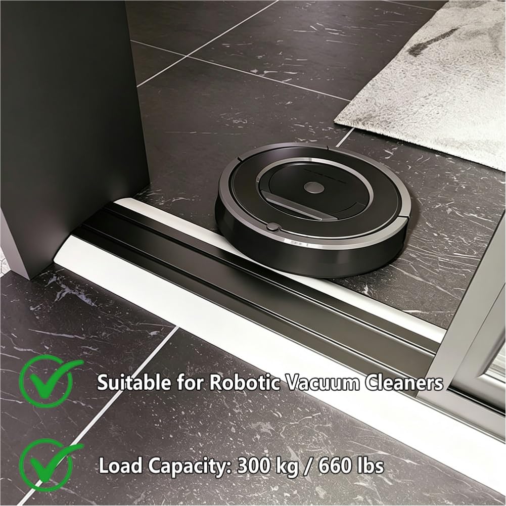 Rampa de Acceso para Interior 3 cm Altura Goma Ligera para Silla de Rueda | Capacidad de 300 kg, Fácil de Limpiar, Rampa Recortable, para Scooter carrito(100CM/40IN L)