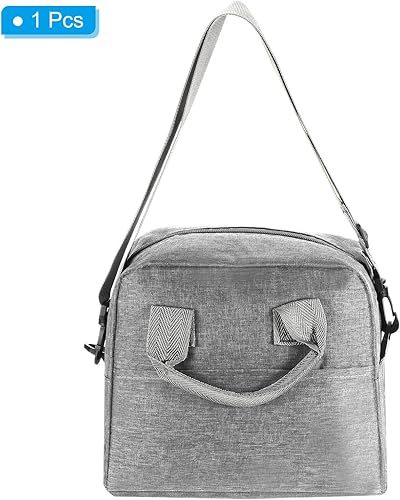 Miniatura 3 de PATIKIL Lonchera para mujereshombres, bolsa de almuerzo aislada a prueba de fugas con correa contenedor de almuerzo reutilizable para el trabajo,