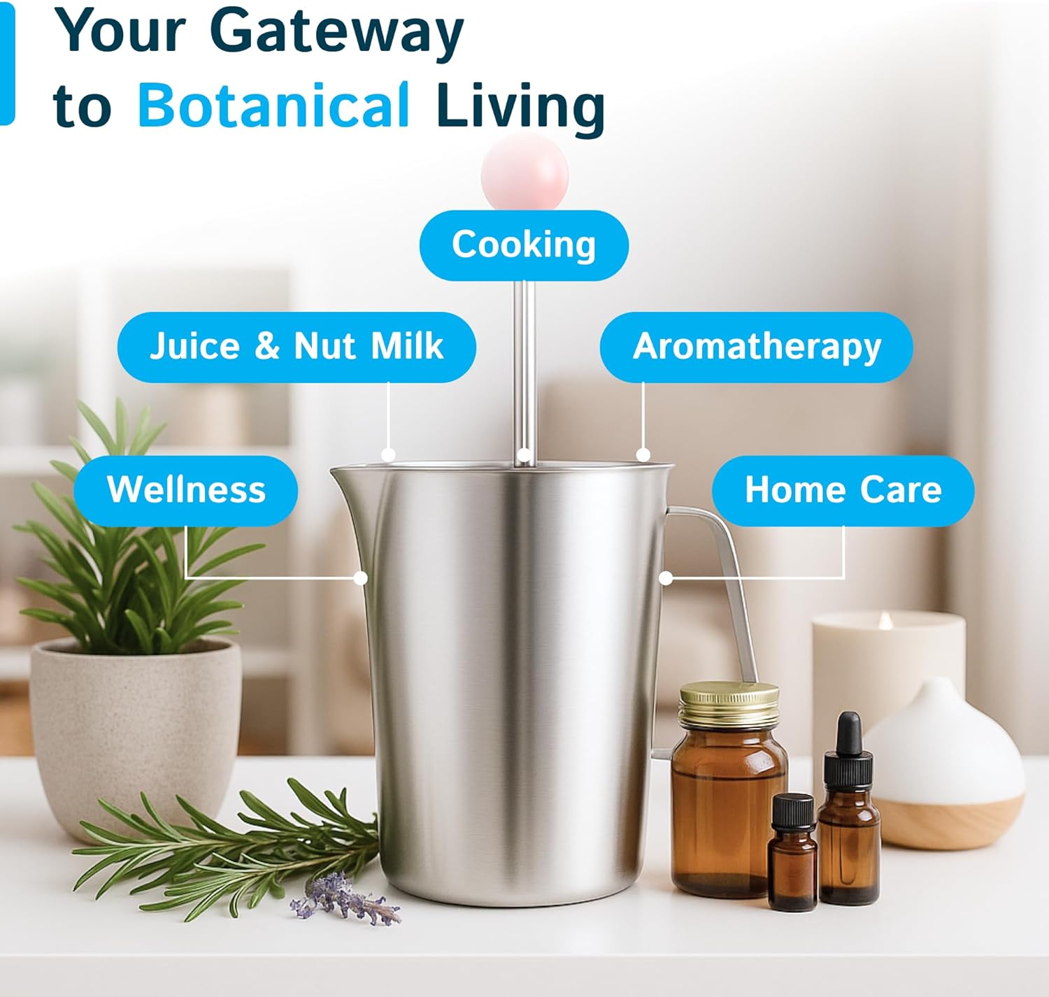 LETIME Multiuses Press - Tincture, Infused Oil, Infused Honey, Tea, Decoction, Herb Separation Press